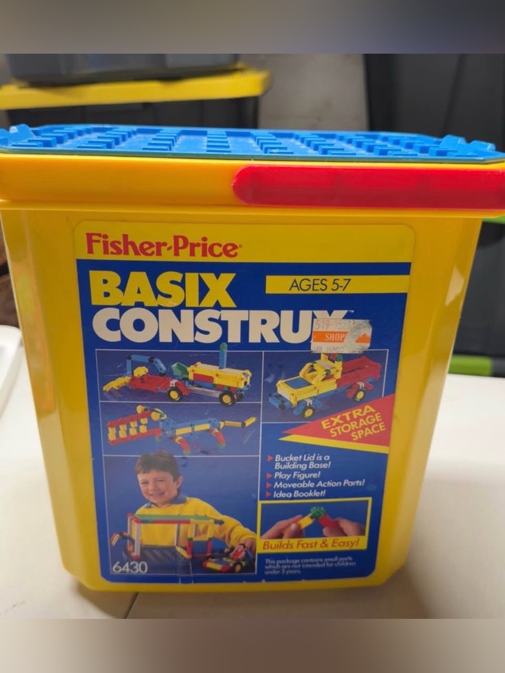 Fisher-Price BASIX CONSTRUX Building Set - Yellow/Blue/Red